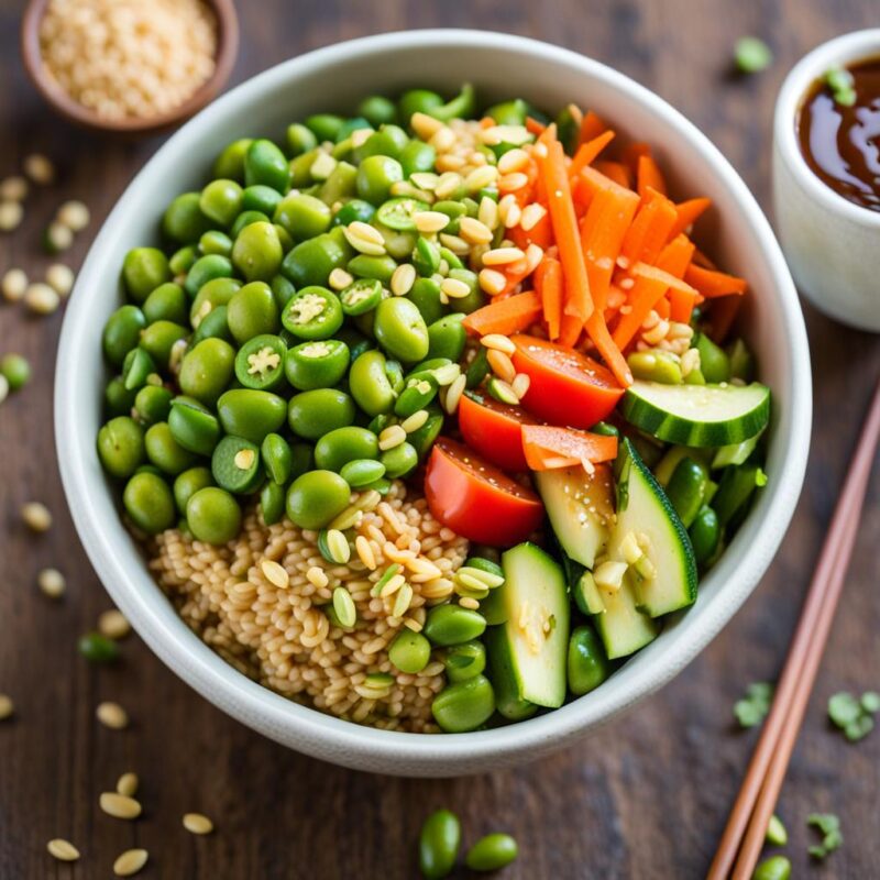 Spicy Edamame Buddha Vegan Bowl